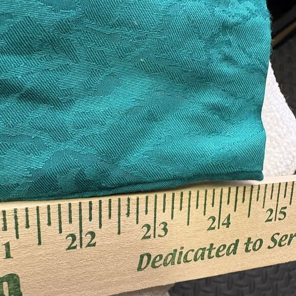 Sandy Sandy 80s Teal Jumpsuit Button Closure Belted Shoulder Pads Size 10 - Picture 14 of 15